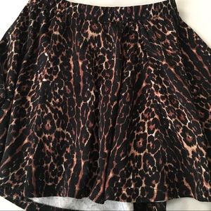 COTTON ON, LEOPARD HIGH-WAISTED SKIRT
